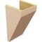 Ekena Millwork 9"W x 9"D x 18"H Wide Concord Rough Cedar Woodgrain TimberThane Corbel, Primed Tan CORUR09X09X18CONRCPR - alternate 2